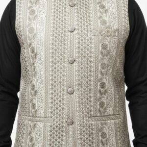 Heritage Floral Embroidered Traditional Waistcoat