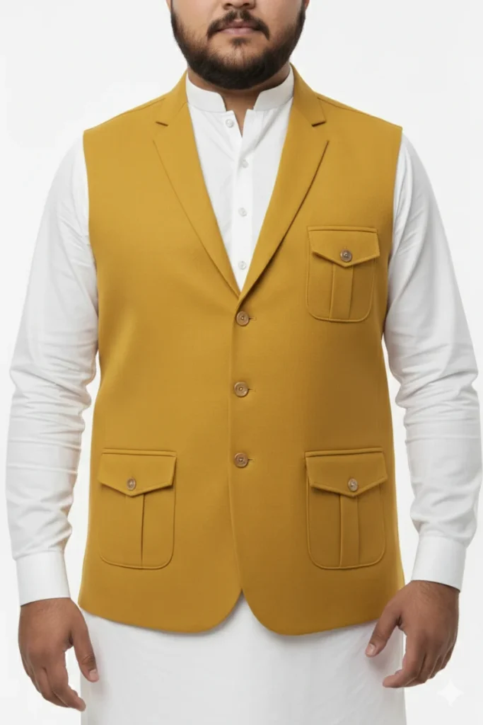 Premium Men’s Nehru Jacket – Traditional Ethnic Waistcoat | Wedding & Festive Wear