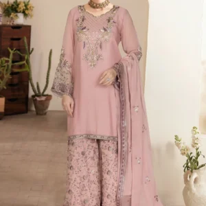 Ramsha WC-616 Tea Pink Embroidered Summer Lawn Suit