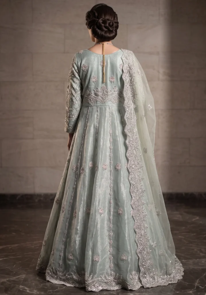 Mah-e-Noor Ice Blue Maxi | AL Hassan Lehnga House       :