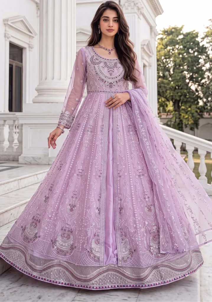 Mahpara Lilac Maxi | Moti’s Fashion