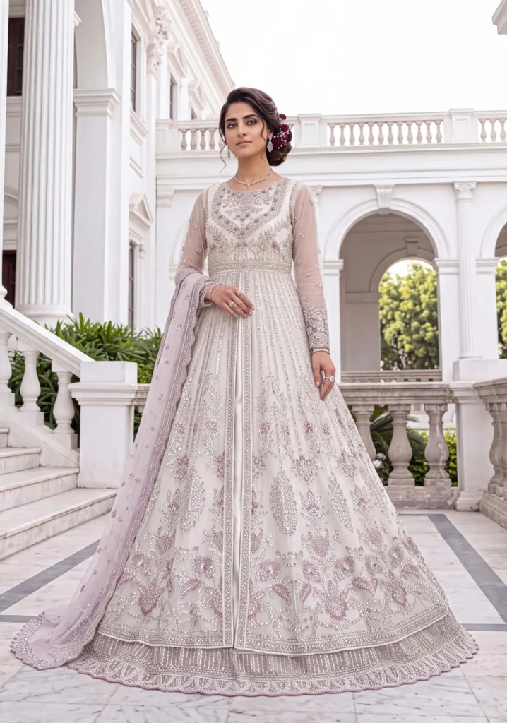 Afsaneh Ivory Maxi | Moti’s Fashion