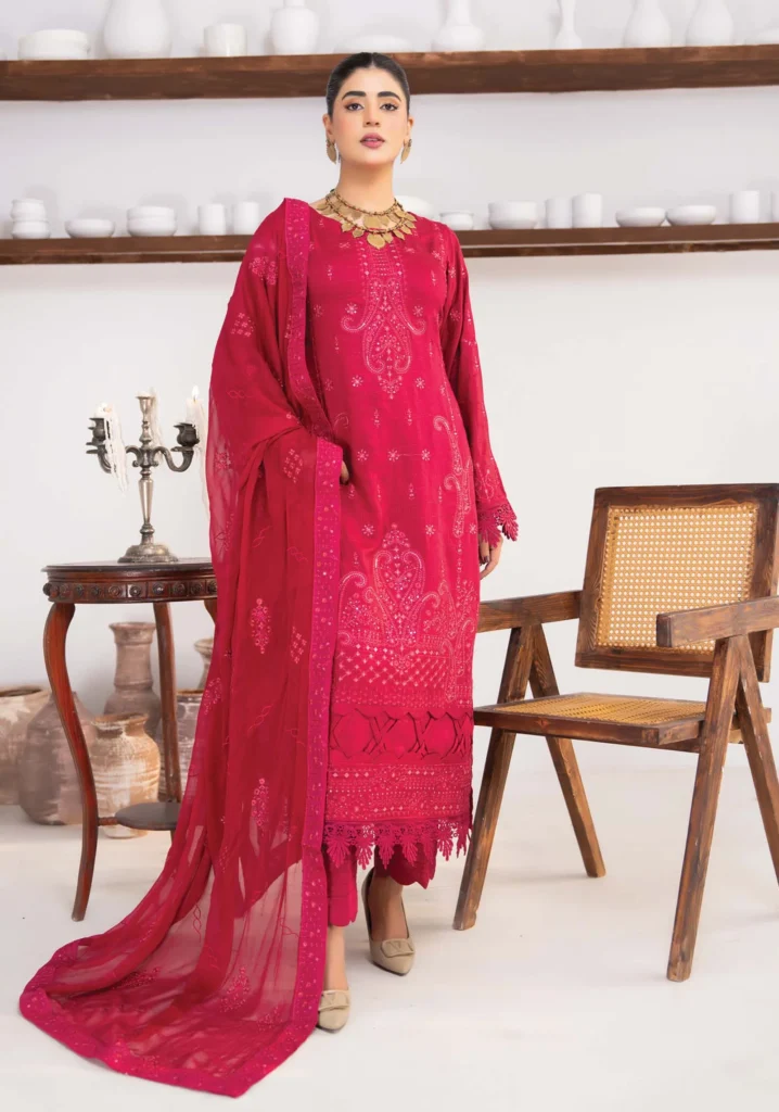 Nazneen Zari 3Pc | AALAYA