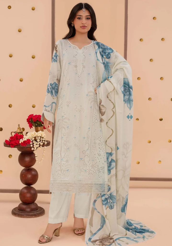 Noor-e-Sahar Embroidered Karandi 3pc Suit | ZARA MEER