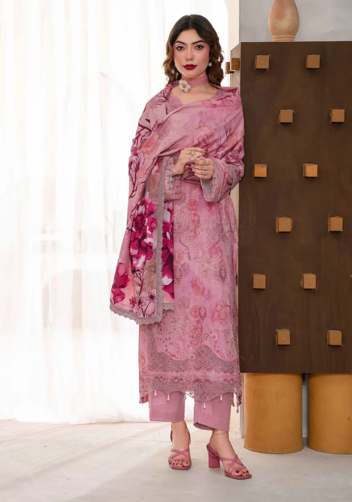 Noor Pink Karandi 3pc | ZARA MEER