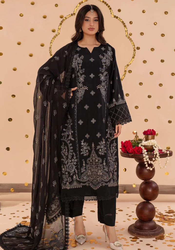 Shahana Black Viscose Suit | ZARA MEER