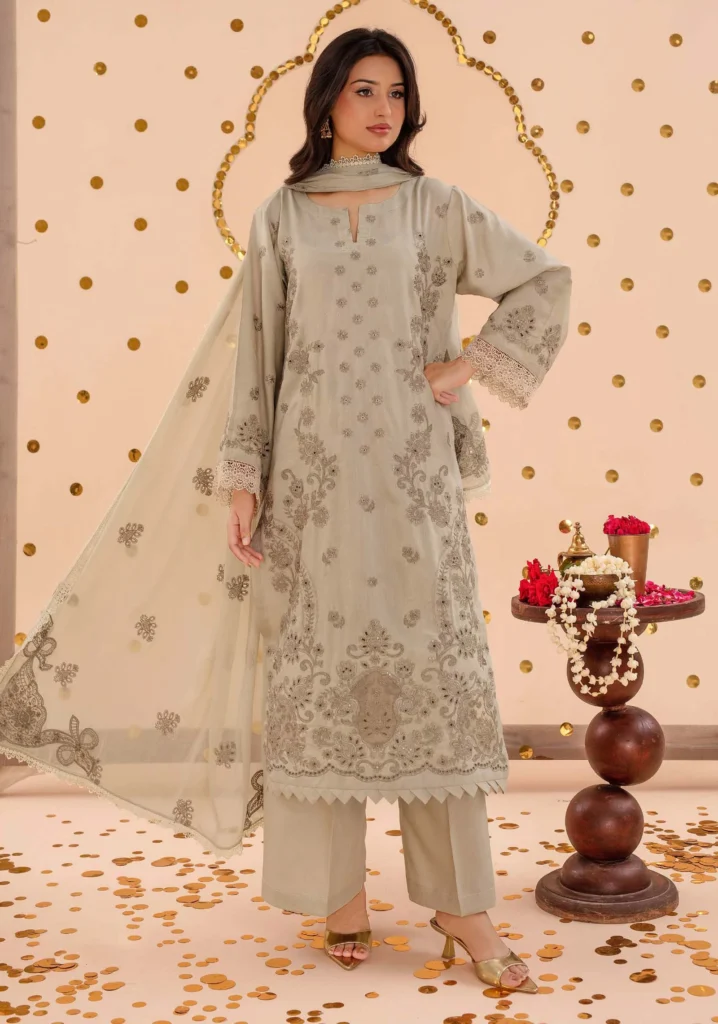 Shehrzade Sage Viscose Suit | ZARA MEER